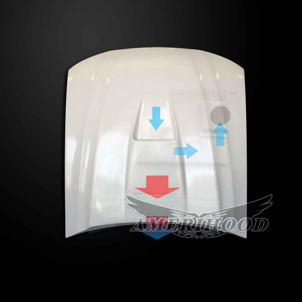 Ford Mustang 1999-2004 Type-2 Style Functional Heat Extraction Ram Air Hood